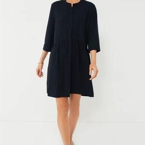 Tuckernuck Navy Blue Royal Shirt Dress